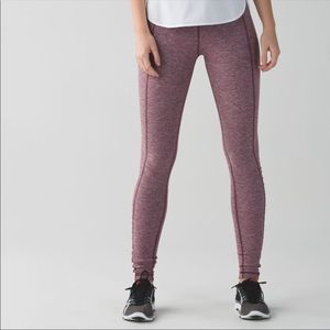 Lululemon Turn Around leggings Heathered Bordeaux Drama